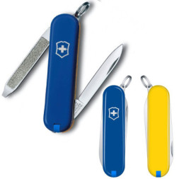 Ніж Victorinox Escort Ukraine 58 мм Синьо-жовтий (0.6123.2.8)