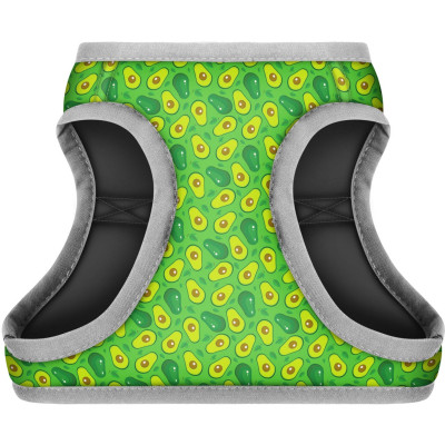 Шлея для собак WAUDOG Clothes з QR паспортом &quot;Авокадо&quot; S2 (2966)
