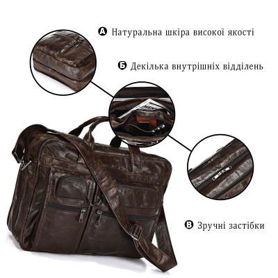 Сумка Vintage Коричнева (14056)