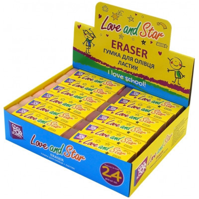 Гумка Cool For School для олівця PVC в індивідуальній упаковці Love&amp;Star (CF81739)