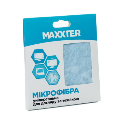 Серветки Maxxter for TFT/PDA/LCD, 25х25, 1шт (MC-25X25-01)
