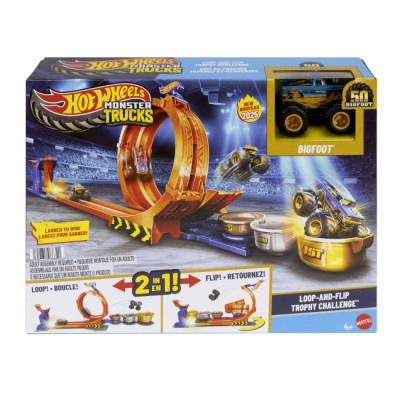 Автотрек Hot Wheels Monster Trucks Петлі та трюки (JBX64)