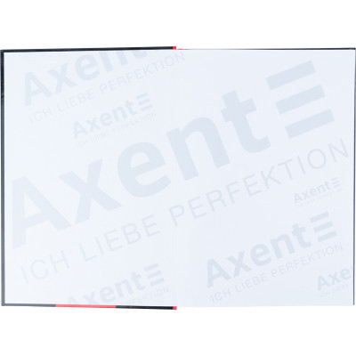 Книга записна Axent Colors А4, 80 аркушів, клітинка, червона (8421-08-A)