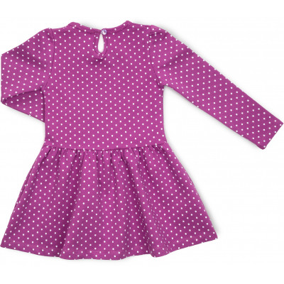 Плаття дитяче Breeze в горошок (16623-122G-purple)