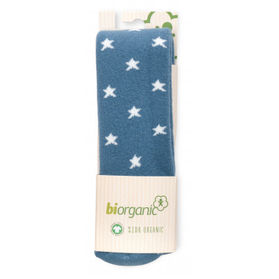 Колготки дитячі Bibaby махрові із зірочками (68379-68-bluewhite)