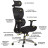 Офісне крісло Mealux D1 Air Fabric Black (HF-D1 F/B)