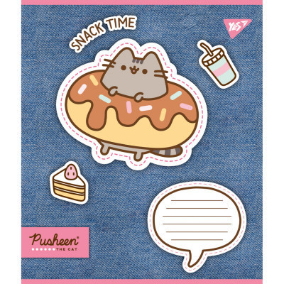 Зошит Yes Pusheen. Snack time 12 аркушів лінія (767229)