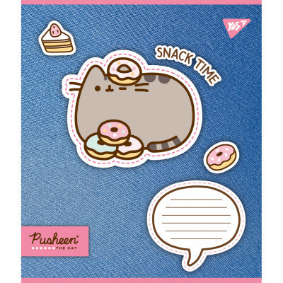 Зошит Yes Pusheen. Snack time 12 аркушів лінія (767229)