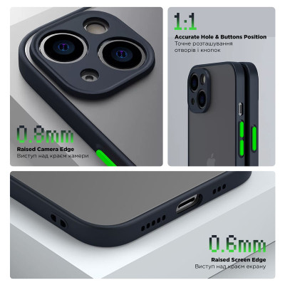 Чохол до мобільного телефона Armorstandart Frosted Matte Samsung M15 5G (M156) Navy Blue (ARM74381)