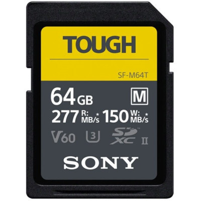 Карта пам&#039;яті Sony 64GB SDXC class 10 UHS-II U3 V60 Tough (SFM64T.SYM)