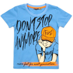 Футболка дитяча First kids DON’T STOP (1994-122B-blue)