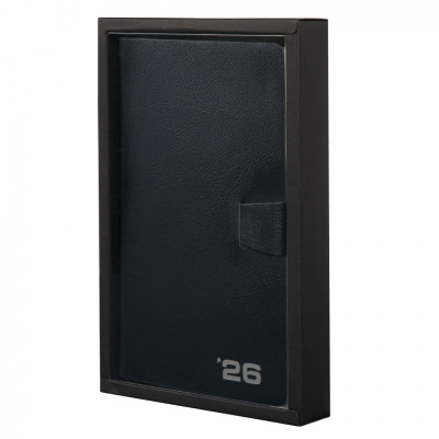 Тижневик Leo planner датований 2026 &quot;Alpha&quot;, м‘який, темно-синій, 352 сторінки (252629)