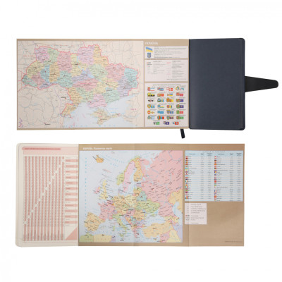 Тижневик Leo planner датований 2026 &quot;Alpha&quot;, м‘який, темно-синій, 352 сторінки (252629)