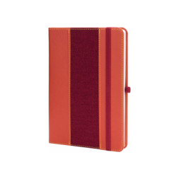Книга записна Optima А5 COMBI-16, тверда обкладинка, гумка,лінія (O20125-16)