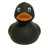 Іграшка для ванної Funny Ducks Качка Чорна (L1304)