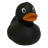 Іграшка для ванної Funny Ducks Качка Чорна (L1304)