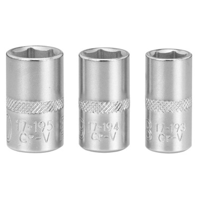 Набір головок Stanley торцевих 1/4&quot; Maxi Drive, із шестигранним профілем, 3 шт: 8, 9, 10 мм. (FMMT17091-0)