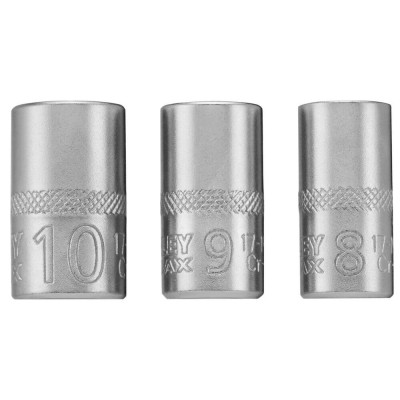 Набір головок Stanley торцевих 1/4&quot; Maxi Drive, із шестигранним профілем, 3 шт: 8, 9, 10 мм. (FMMT17091-0)