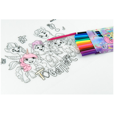 Підкладка настільна Kite силіконова розмальовка My Little Pony, 30х40см (LP22-424)