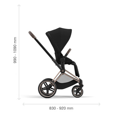 Шасі для коляски Cybex Priam New Generation з каркасом Сhrome / Brown (521002319)