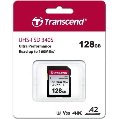 Карта пам&#039;яті Transcend 128GB SD class 10 UHS-I U3 4K (TS128GSDC340S)