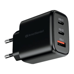 Зарядний пристрій Armorstandart ARP-621 Resolute Power USB-C 65W GaN Black (ARM70023)