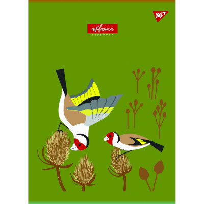 Зошит Yes А4 Avifauna 48 аркушів, клітинка (681930)