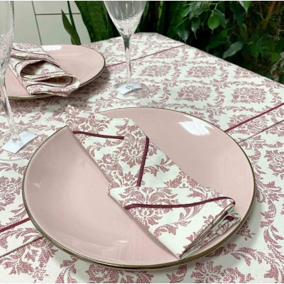 Серветка на стіл Прованс Avantime Версаль Бордо 40х40 см (17315)