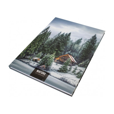 Блокнот Optima Nature of Ukraine: озеро А4, тверда обкл. 96 аркушів, клітинка (O20378-12)
