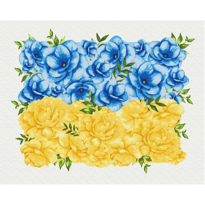 Картина по номерам ZiBi Квітучий прапор ©Svetlana Drab&quot;, 40*50 см (ZB.64053)