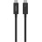 Дата кабель THUNDERBOLT 4, 40Gbps, 100W, 2m Black Belkin (INZ002BT2MBK)