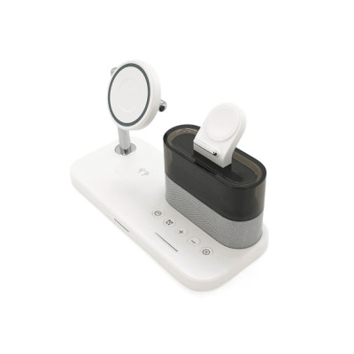 Зарядний пристрій Voltronic 5-in-1 Wireless Charging Station Smartphone + Watch + Earbuds black (BZ/C-09)