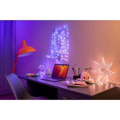 Гірлянда Twinkly mart LED, Strings USB 100 Pearl-shaped RGB LEDs, Green Wire, USB-C 6м (TWKP100RGB-G)