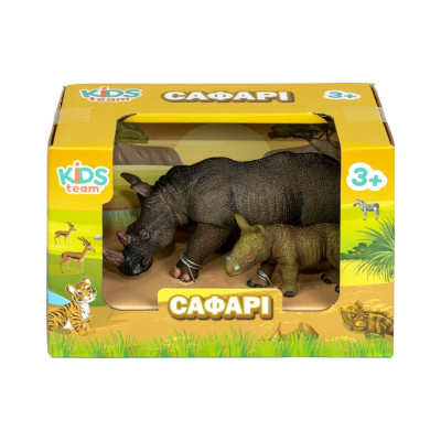 Фігурка Kids Team Сафарі Носоріг і носорожик (Q9899-A24_2)