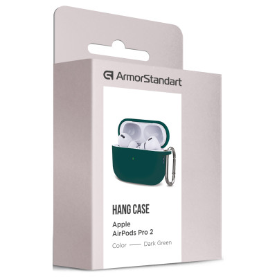 Чохол для навушників Armorstandart Hang Case для Apple AirPods Pro 2 Dark Green (ARM68591)