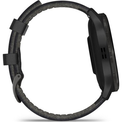 Смарт-годинник Garmin Venu 3, Black + Slate, Leather, GPS (010-02784-52)