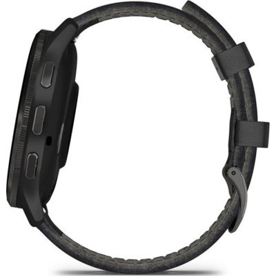 Смарт-годинник Garmin Venu 3, Black + Slate, Leather, GPS (010-02784-52)