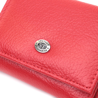 Портмоне ST Leather З натуральної шкіри Червоне (22729)