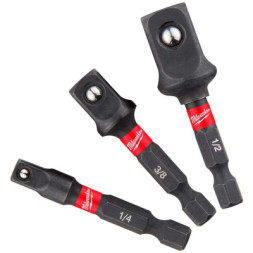 Адаптер для інструменту Milwaukee 1/4&quot; HEX на квадрати 1/4&quot;, 3/8&quot;, 1/2&quot; (4932479228)