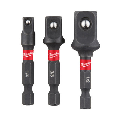 Адаптер для інструменту Milwaukee 1/4&quot; HEX на квадрати 1/4&quot;, 3/8&quot;, 1/2&quot; (4932479228)