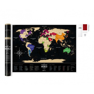 Скретч карта 1DEA.me Travel Map Black World (13007)