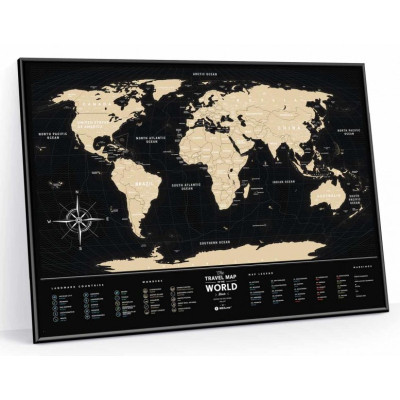 Скретч карта 1DEA.me Travel Map Black World (13007)