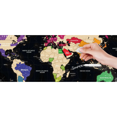 Скретч карта 1DEA.me Travel Map Black World (13007)