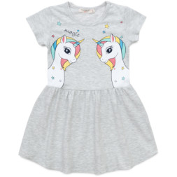 Плаття дитяче POP FASHION з єдинорогом (6834-110G-gray)