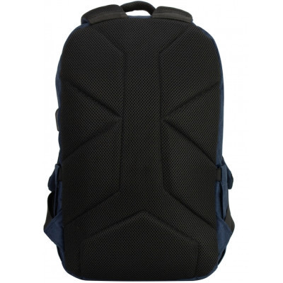 Рюкзак шкільний Optima 17.5&quot; USB Techno чоловічий 0.7 кг 16-25 л Синій з виділеними елементами (O97590-02)