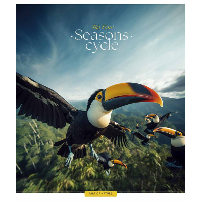 Зошит Школярик Four seasons 60 аркушів лінія (060-3403L)