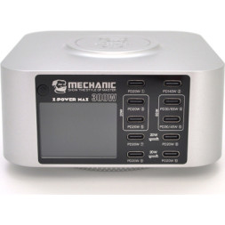 Зарядний пристрій MECHANIC 10xUSB-C PD + Wireless Charging 15W LED indication 300W black (X-Power Max)