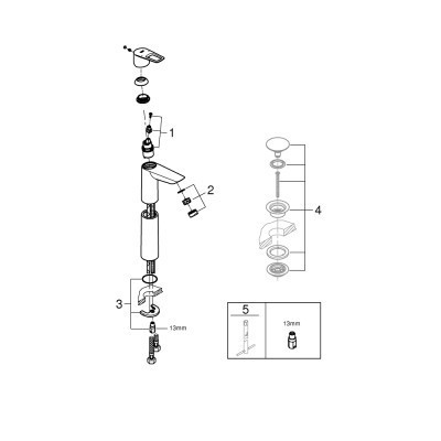 Змішувач Grohe XL-Size BauLoop New (23764001)
