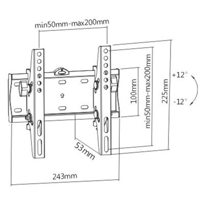 Кронштейн Gembird WM-42T-02