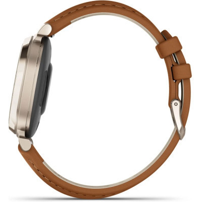Смарт-годинник Garmin Lily 2 Classic, Cream Gold/Tan (010-02839-02)